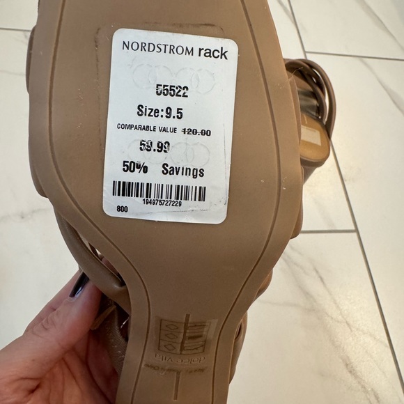 Dolce Vita Tan Heel Sandal Size 9.5 - Picture 6 of 7